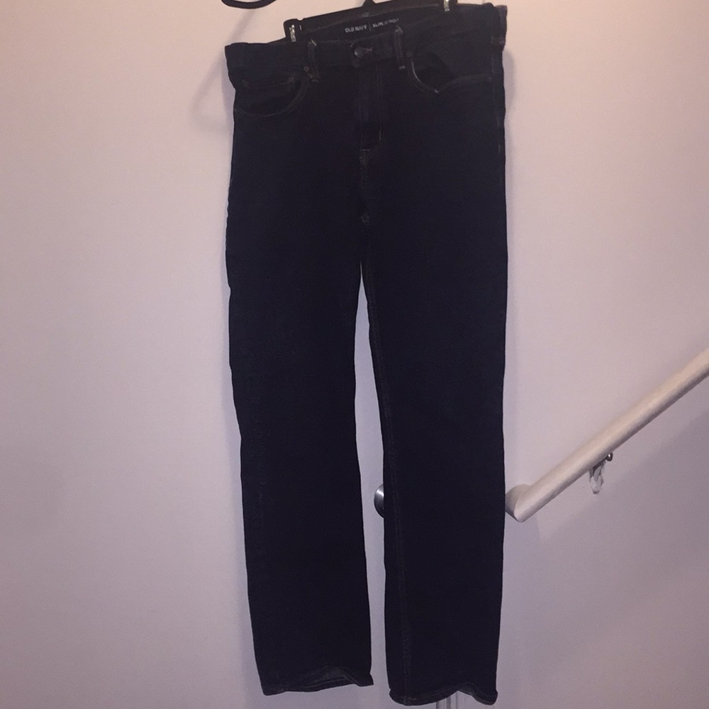 Dark wash slim fit jeans